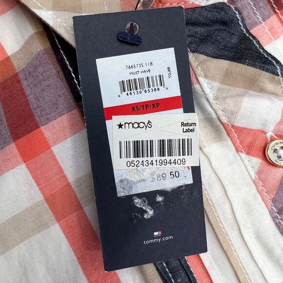 Tommy Hilfiger Dress Plaid Cotton Linen Sleeveless Women’s XS - Picture 10 of 14